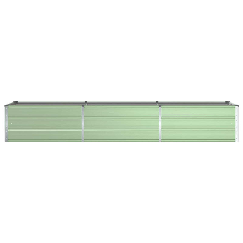 Planter Galvanised Steel, Pastel Green, 45cm H x 290cm W x 50cm D