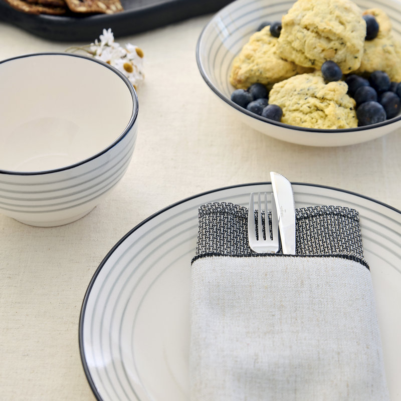 Earth & Clay Zeke Dinnerware Set Earthenware, 12