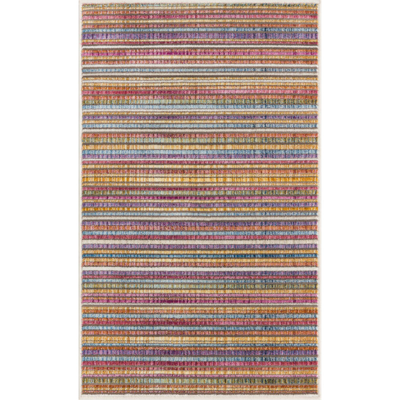 Amiliya Striped Indoor Rug, Rectangle 2' x 3'