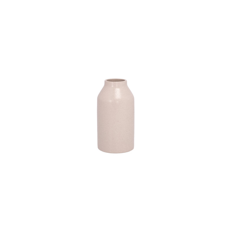 Stoneware Vase Cream-8.00"H