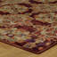 Tapis de couloir oriental rouge et doré 2 pi x 10 pi résistant aux taches