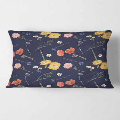 Housse et insert de coussin rectangulaire Wild Flowers
