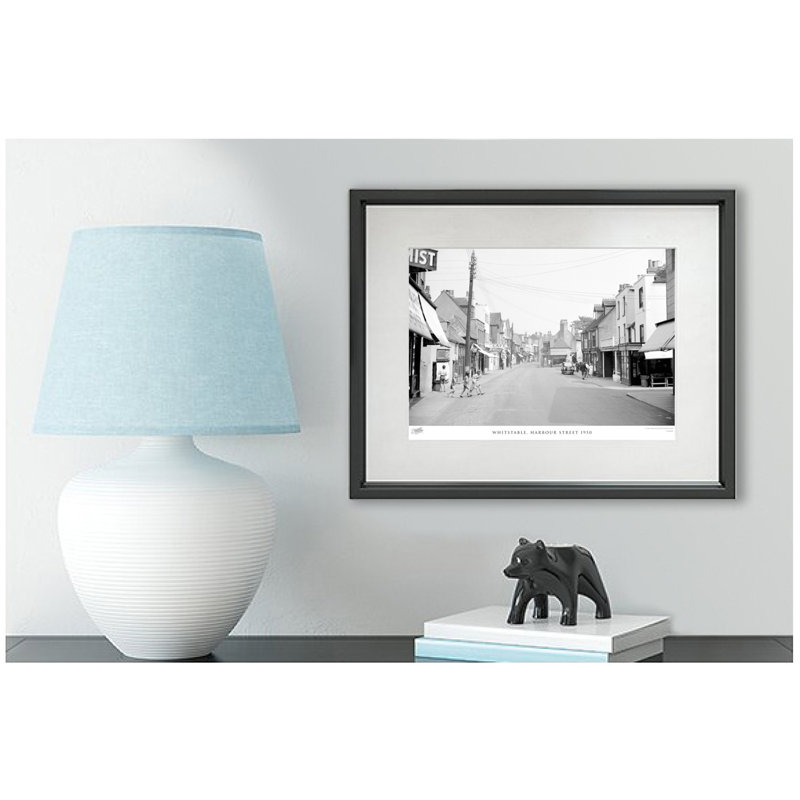 Whitstable, Harbour Street 1950 by Francis Frith - Single Picture Frame Print, 40cm H x 50cm W x 2.3cm D