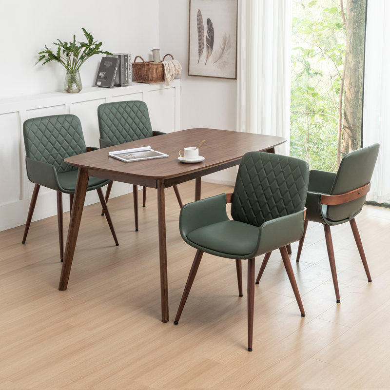 Malvino Upholstered Dining Chair, Green
