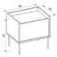 Tovi bedside table single door 50 cm white Lindberg oak-32658766