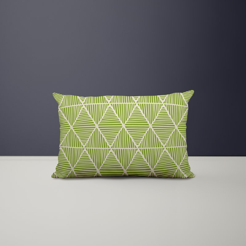 Housse et insert de coussin rectangulaire en polyester pour l'intérieur et l'extérieur, Chartreuse