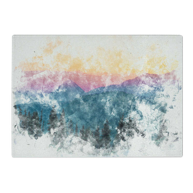 Tempered Glass Mount Rainer in Seattle Chopping Board, 20 cm x 28.5 cm