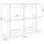  Wall Shelf with Shelf Wall-mounted with Storage Engineered Wood Modern