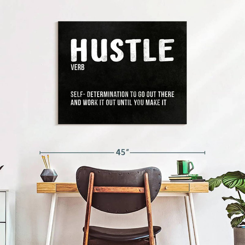 " Hustle Definition " by HustleBroIllustrations, 28" H x 35" W x 1.25"' D