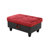 Beeson Red Flannel And PVC 3 - Piece Upholstered Sectional, Left Hand Facing-220526592-220526597
