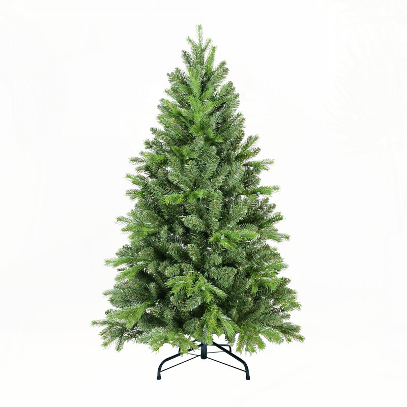 Arbre de Noël 7 pi avec 1375 pointes PE + PVC, Non, H 7 pi