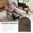 37.8" Wide Modern Lift Assist Reclining Chair With  Heated Massage, Adjustable Headrest, Hidden Armrest Storage & Cup Holders(Set Of 2)-833166003