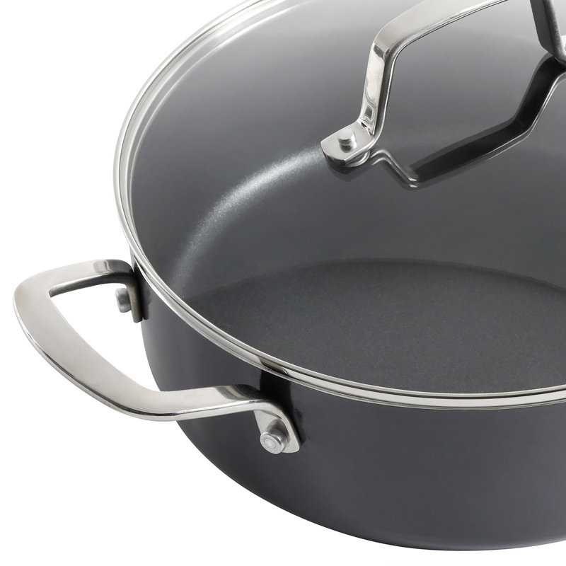 10-Piece Grey Nonstick Aluminum Enamel Cookware Set