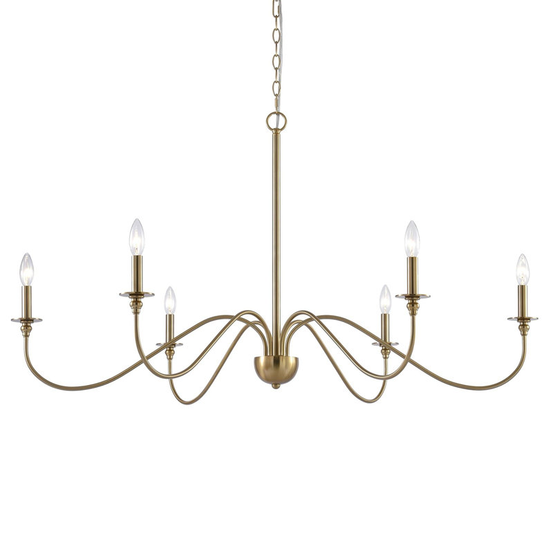 Lustre à intensité variable 6 lumières Dhruven