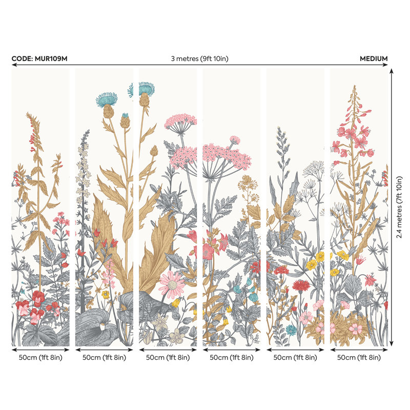 Marnee Floral Wall Mural