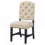 Ensemble de chaises de salle à manger de style rétro avec 4 chaises rembourrées-1126530360