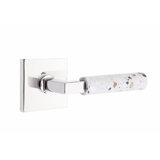 Select - Terrazzo Round Passage (Hall & Closet) Door Lever with Square Rosette