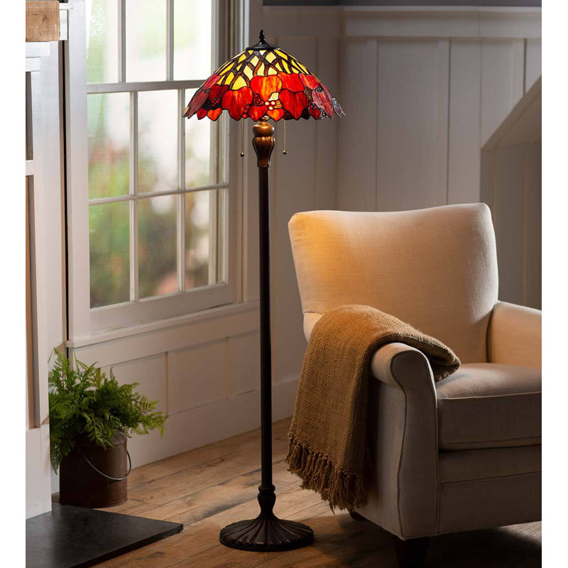 58.63'' Black Traditional Floor Lamp Set
