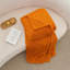 Jeté d'automne pour canapé et lit - couvertures décoratives en jacquard orange 3D, couverture en molleton moelleux doux et confortable, 50 x 60 pouces