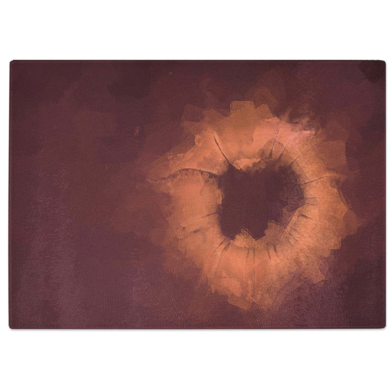 Tempered Glass The Nucleus in Abstract Chopping Board, 28.5 cm W x 20 cm L