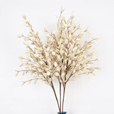 36" Artificial Eucalyptus Floral Arrangement For Vase Filler, Farmhouse Spring Fall Foliage Branch Long Stem Floral Bulk Bouquet For Thanksgiving Day Wedding Party Home Office Table Centerpiece Shelf Decorations