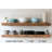 Reclaimed Barn Joist Deep Floating Shelves with Low Profile Brackets-70888137-70888136
