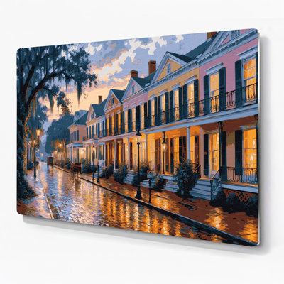 Cities Charleston SC Gray Metal Wall Art