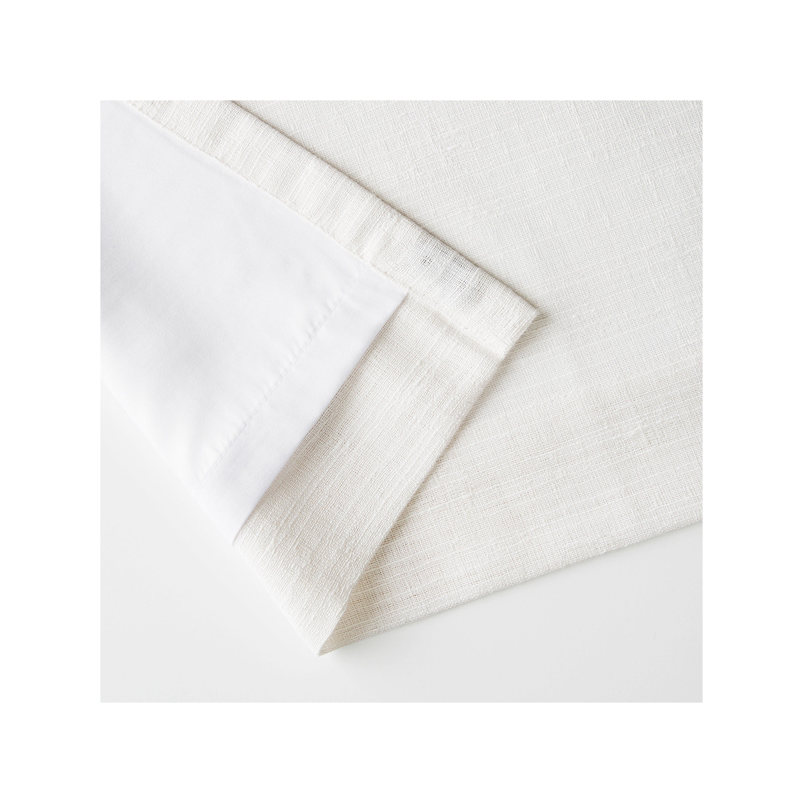 Tecoma Room Darkening Curtain, White, 50" W x 108" L
