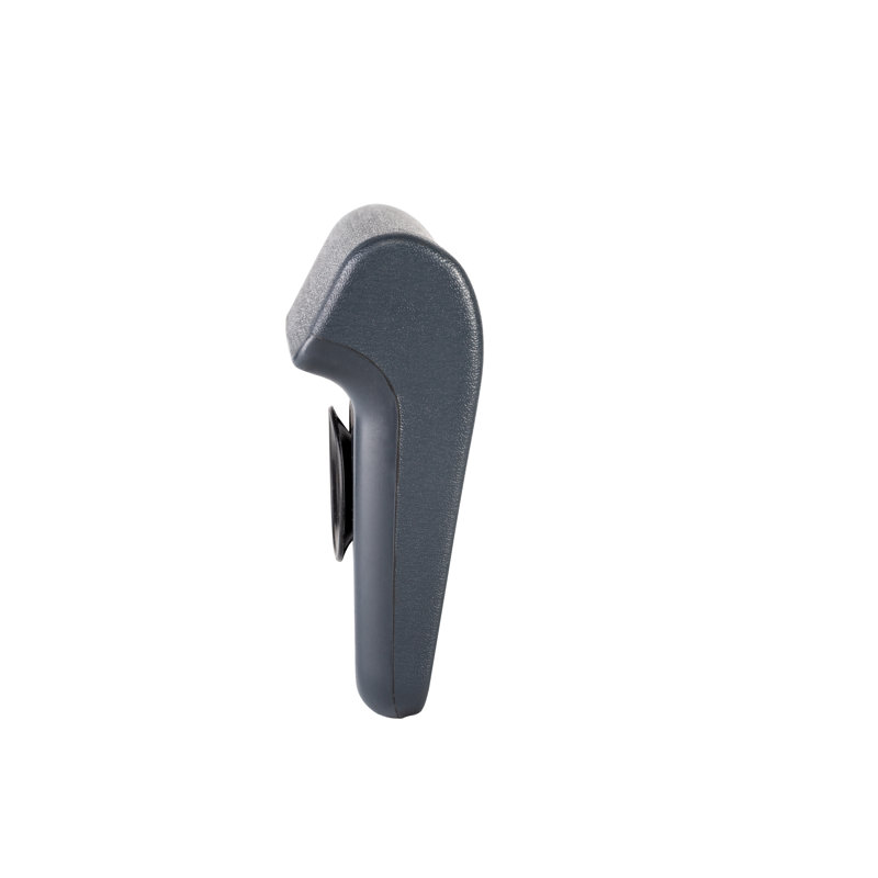 Dark Grey Ergonomic Hard Bath Pillow with Suction Cups