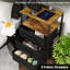 40cm W Metal Bedside Table