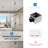 Bathroom Exhaust Fan with RGB LED Light, 110 CFM 1.5 Sones Powerful Bathroom Vent Fan with Light and Remote, 3CCT Dimmable Light & Nightlight, Ceiling Mount, Square-116247421