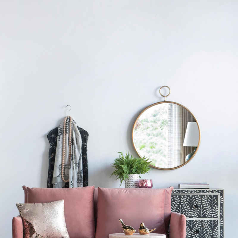 Round Wall Mirror, 32.3'' x 26.4''