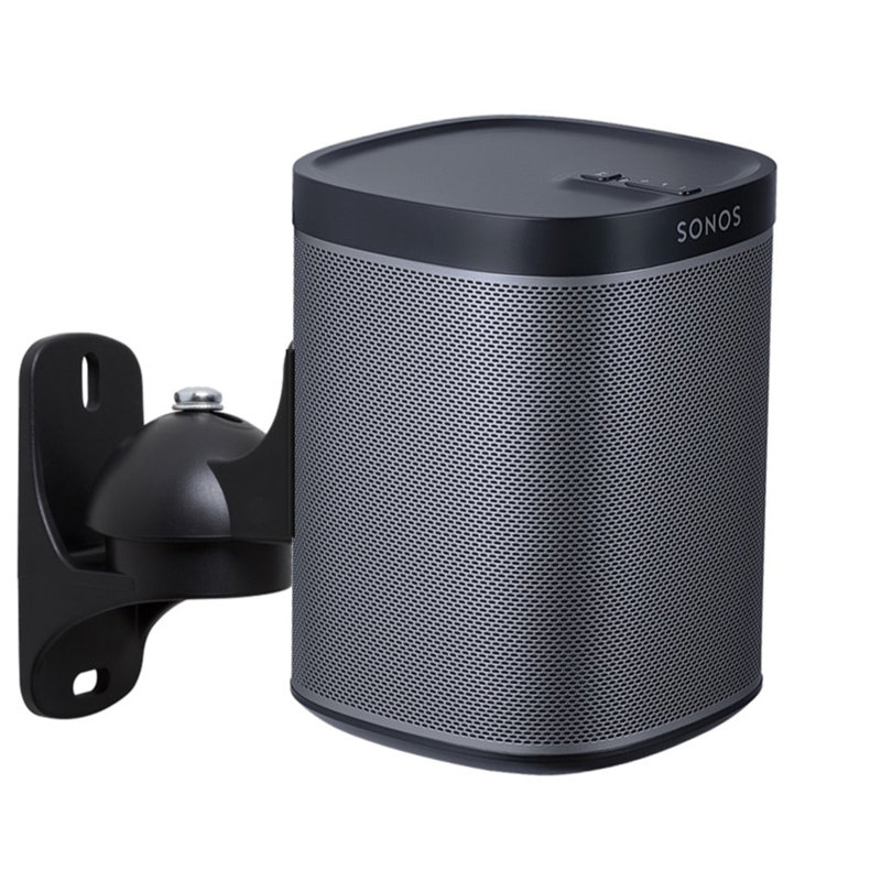 Supports pour haut-parleurs muraux Letecia, Noir