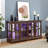 LED Curio Display Cabinet Antique Display Cabinet With Glass Doors Adjustable Shelves-125465689-125465687