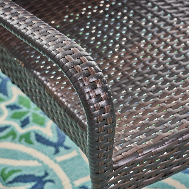 Outdoor Brown Wicker Dining Chairs, Brown