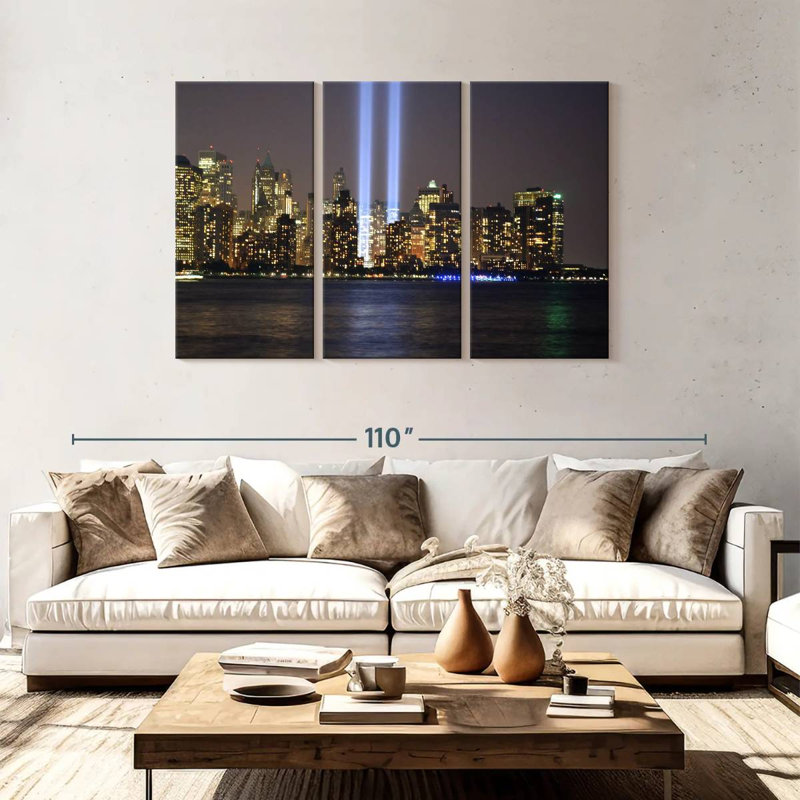 Lumières Sirci NYC Skyline, H 48 po x l 74 po