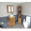 Slimline 515mm Free-standing Cloakroom Vanity Unit-1150957036-1150957035