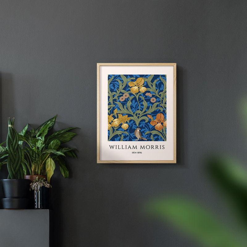 William Morris, reproduction d'art encadrée XVIII, Naturel, H 14 po x l 11 po