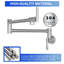Robinet remplisseur de pot - Walaucet pliable extensible avec un trou et deux poignées, nickel brossé-117581044