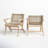 Firenze Acacia Outdoor Lounge Chairs