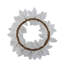 Anneau de bougie poinsettia D9 ", blanc