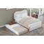 Lit plateforme tapissier avec lit gigogne