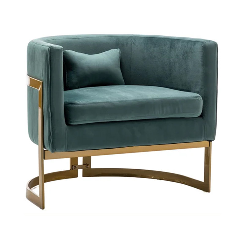 Rapicka Velvet Barrel Chair