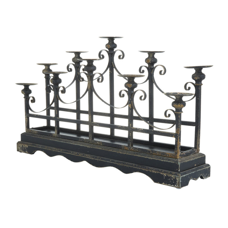17.90'' H Iron Tabletop Candelabra