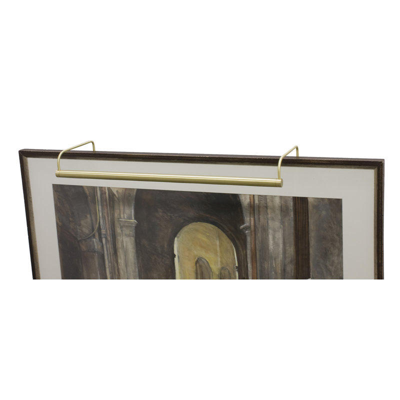 Applique pour tableau 2 lumières Slim-Line, Laiton satiné, H 7,5 po x l 64 po x P 8 po