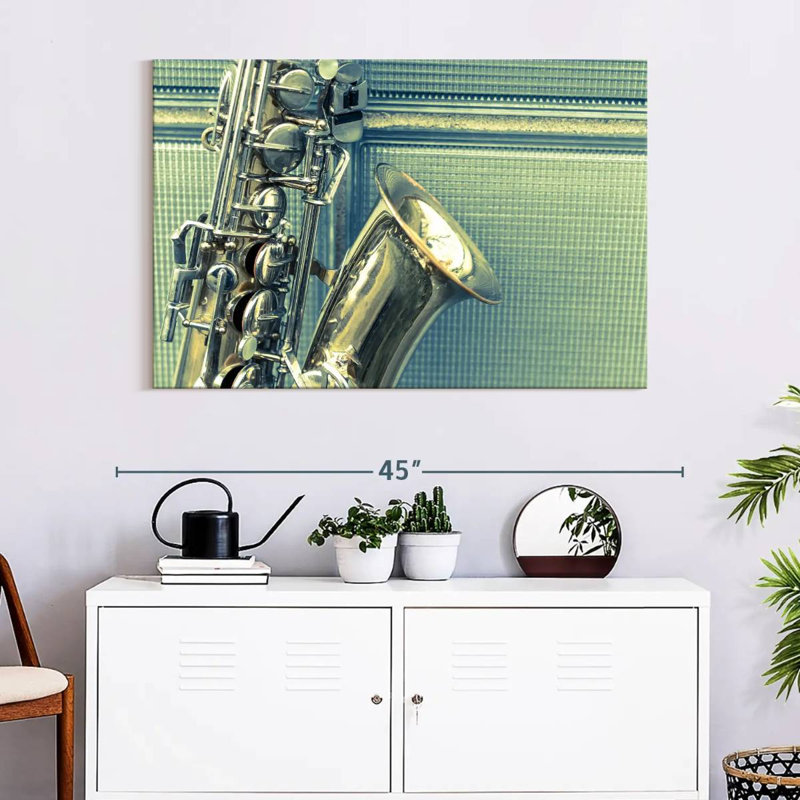 Abarca Old Style Saxophone, 26" H x 39" W