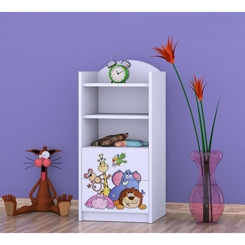 Delia 96cm H X 45cm W Kids Cube, White