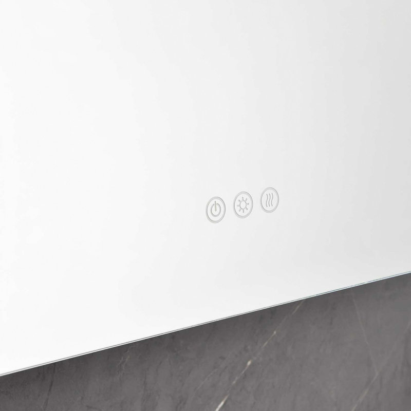 LED Large Rectangular Aluminum Alloy Surface Mount Medicine Cabinet With Mirror