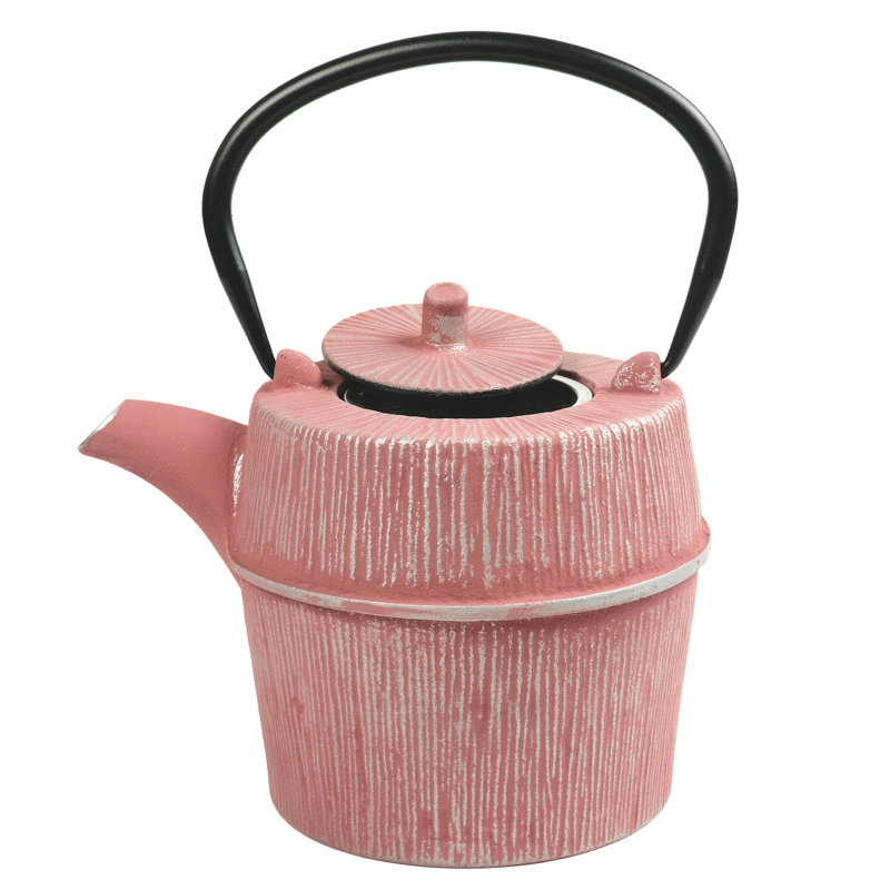 Seren 0,9 pte Théière japonaise en fonte élégante Kyusu Tetsubin avec infuseur en acier inoxydable pour feuilles volantes et tisane