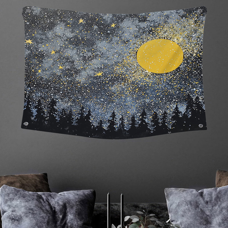 Tapisserie murale «Night Sky» - Astronomie, H 50 po x l 60 po